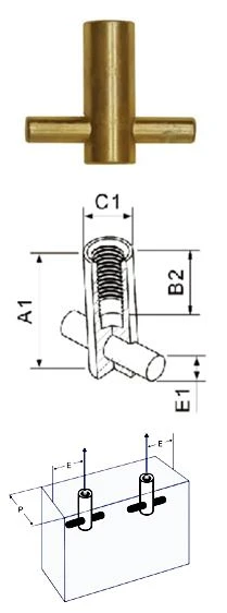 MAGO Solid Rod Socket with Cross bar